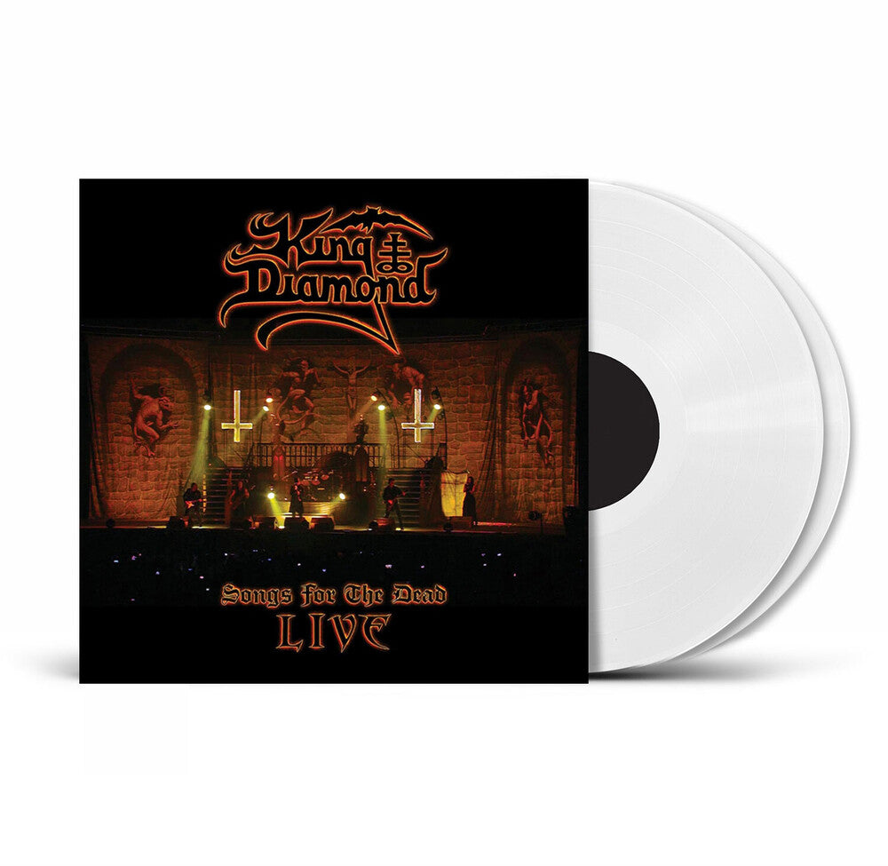 the album cover for King Diamond - Songs For The Dead Live - Uk Exclusive White Vinyl