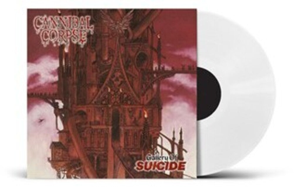 the album cover for Cannibal Corpse - Gallery Of Suicide - Uk Exclusive White Vinyl (Uk)