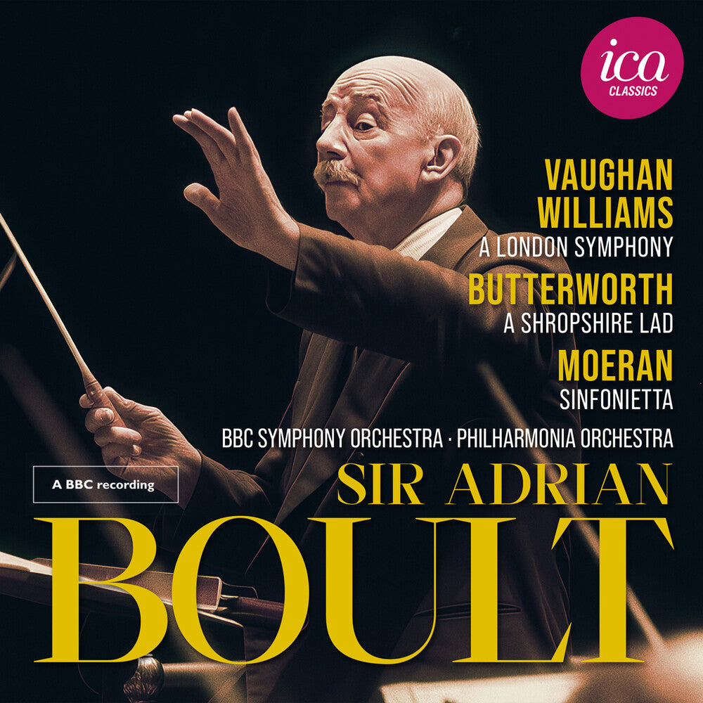 the album cover for Sir Boult Adrian - Vaughan Williams Butterworth & Moeran (Live)