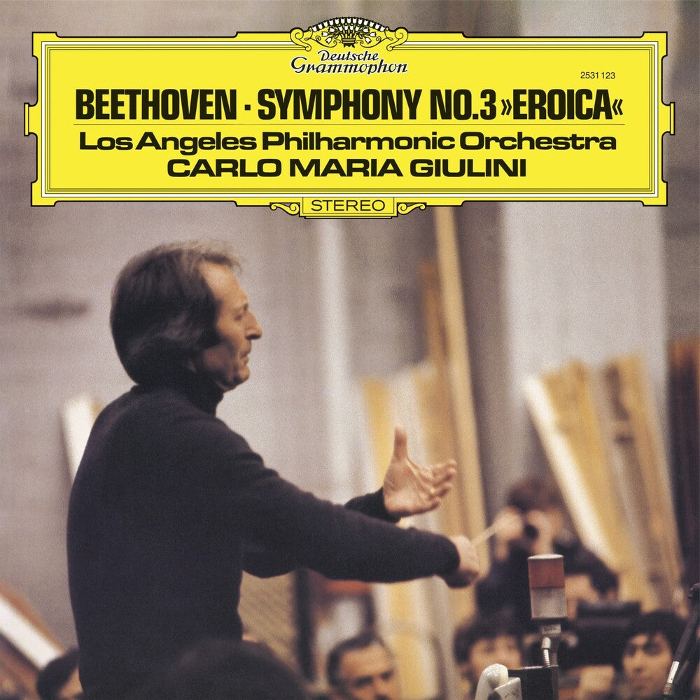 the album cover for Beethoven / Carlo Giulini Maria / La Philharmonic - Beethoven: Symphony 3 Eroica (Blk) (Uk)