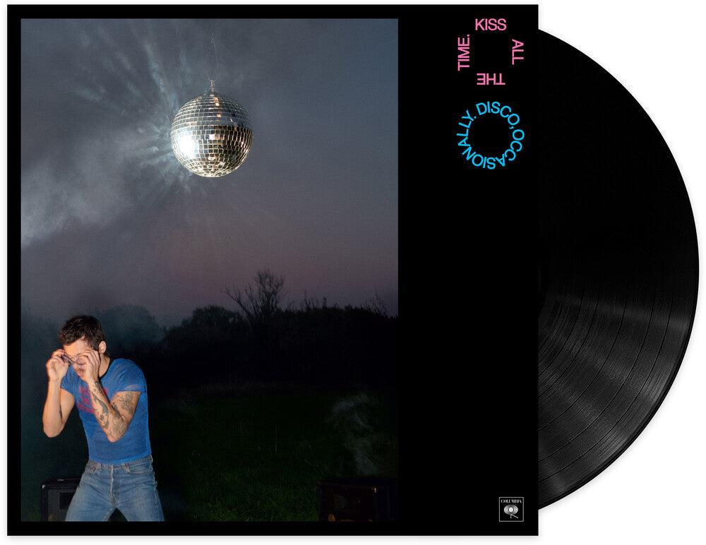 the album cover for Harry Styles - Kiss All The Time. Disco, Occasionally.