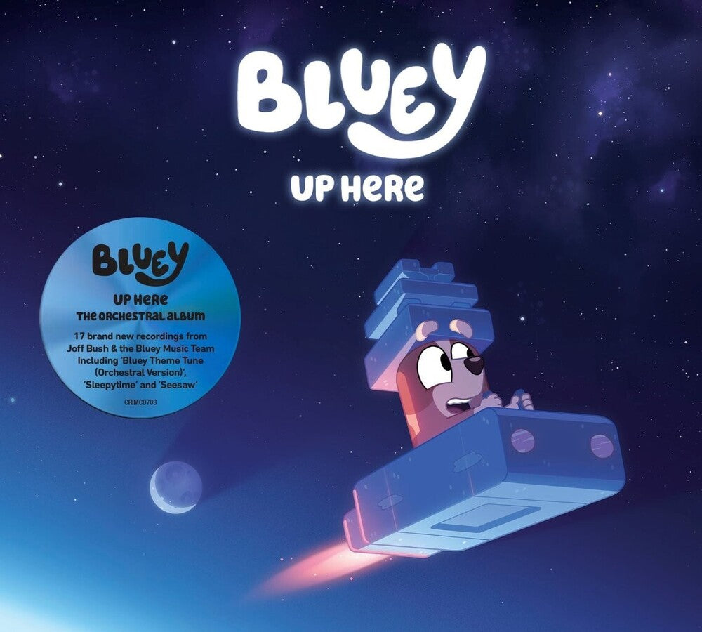the album cover for Bluey - Up Here (Gate) (Uk)
