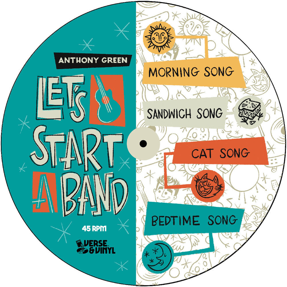 the album cover for Anthony Green - Let's Start a Band (ep)