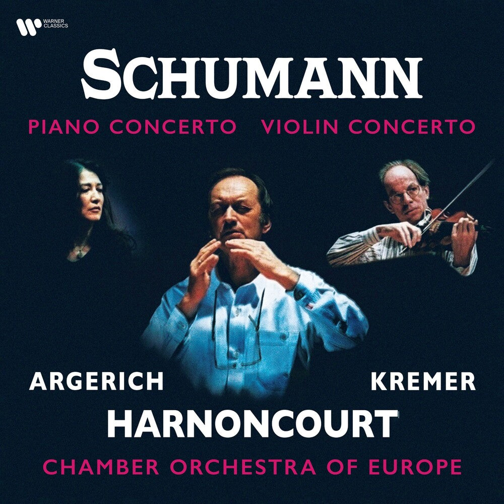 the album cover for Martha Argerich / Kremer,Gidon - Schumann: Piano Concerto & Violin Concerto