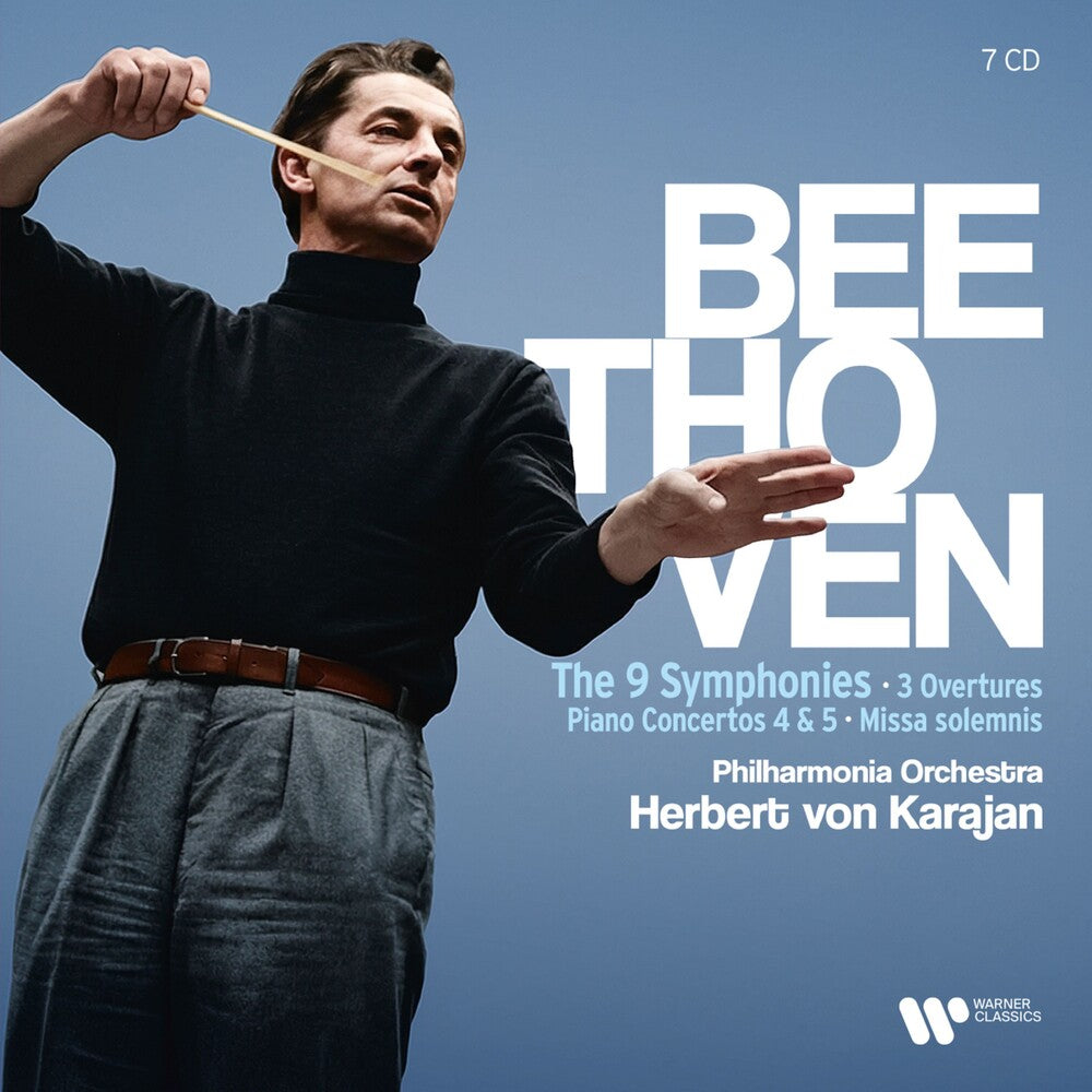 the album cover for Von Herbert Karajan / Philharmonia Orchestra - Beethoven: 9 Symphonies