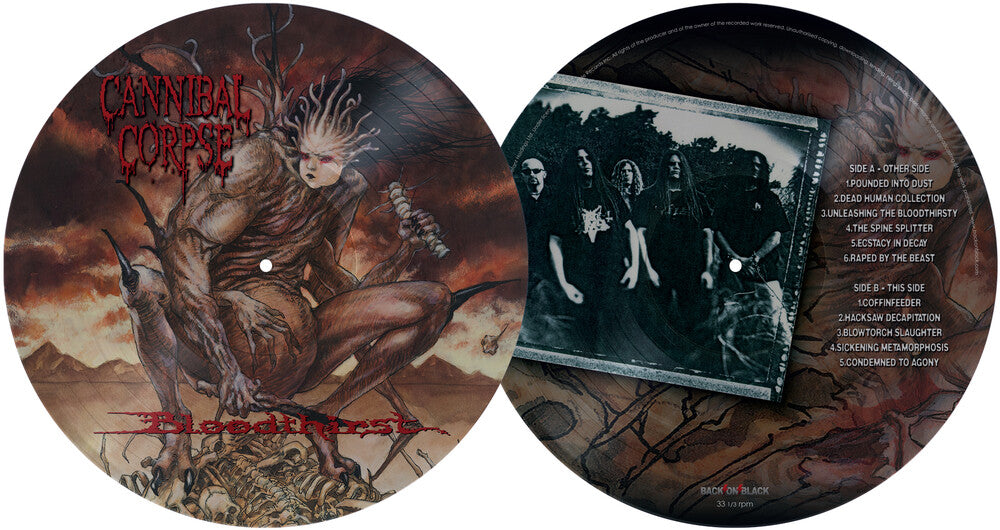 the album cover for Cannibal Corpse - Bloodthirst - Picture Disc (Pict) (Uk)