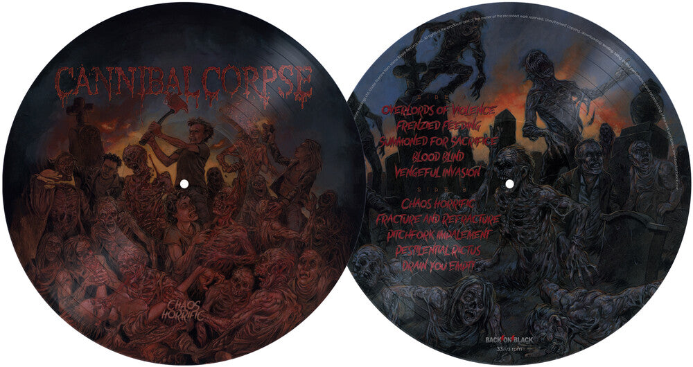 the album cover for Cannibal Corpse - Chaos Horrific - Picture Disc (Pict) (Uk)
