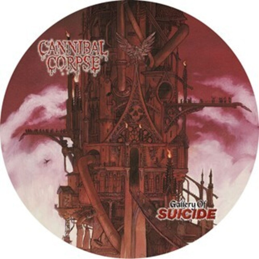 the album cover for Cannibal Corpse - Gallery Of Suicide - Picture Disc (Pict) (Uk)