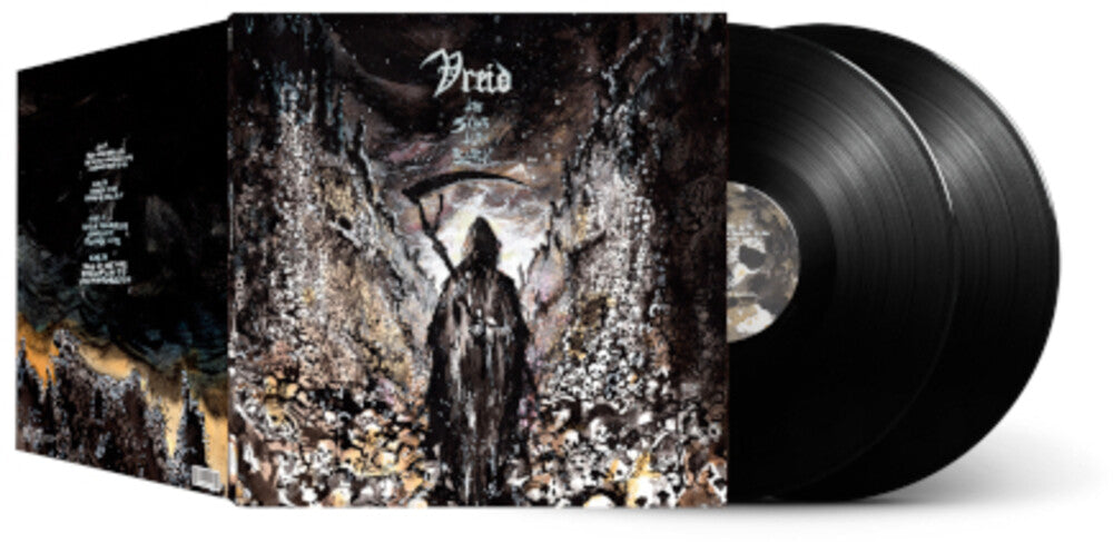 the album cover for Vreid - Skies Turn Black