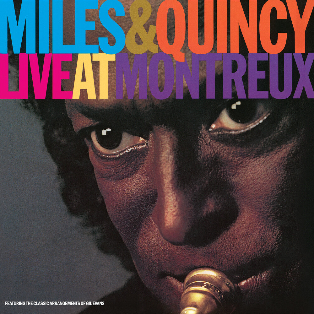 the album cover for Miles Davis / Jones,Quincy - Live At Montreux (Rhino Reserve)