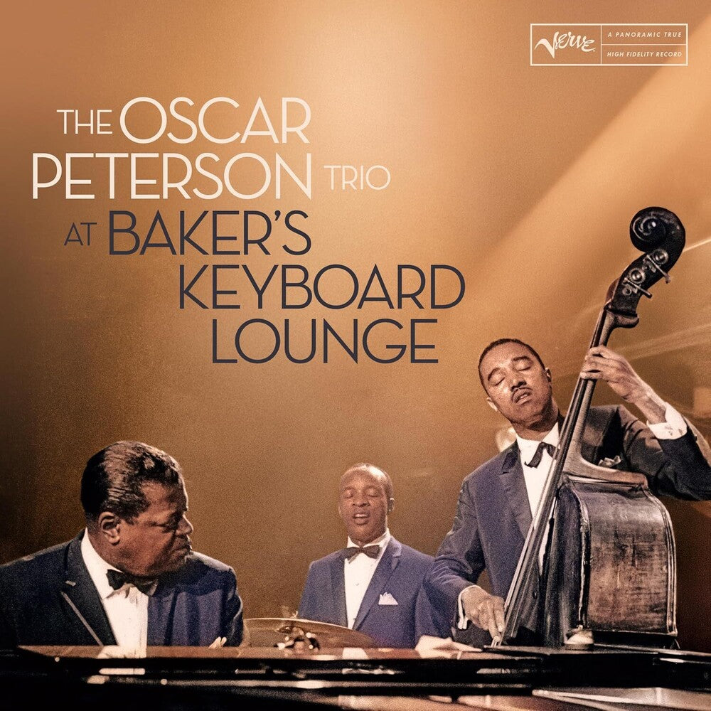 the album cover for Oscar Peterson - At Bakers Keyboard Lounge