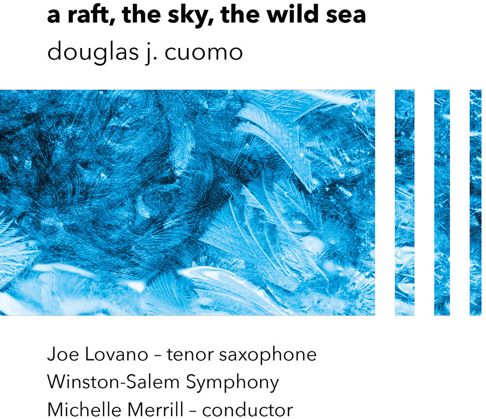 the album cover for Joe Lovano / Winston Salem Symphony - A Raft The Sky The Wild Sea