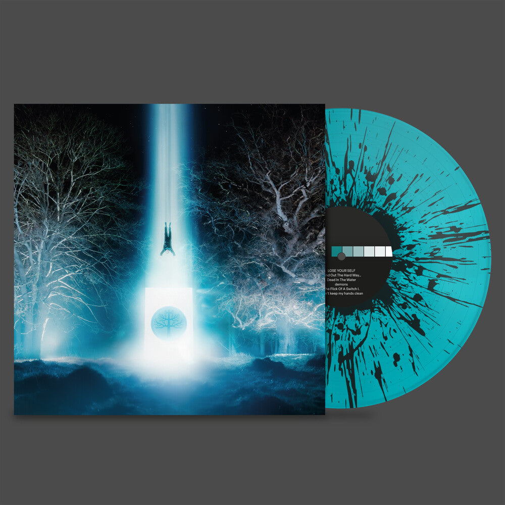the album cover for Enter Shikari - Lose Your Self - Teal With Black Splatter Vinyl