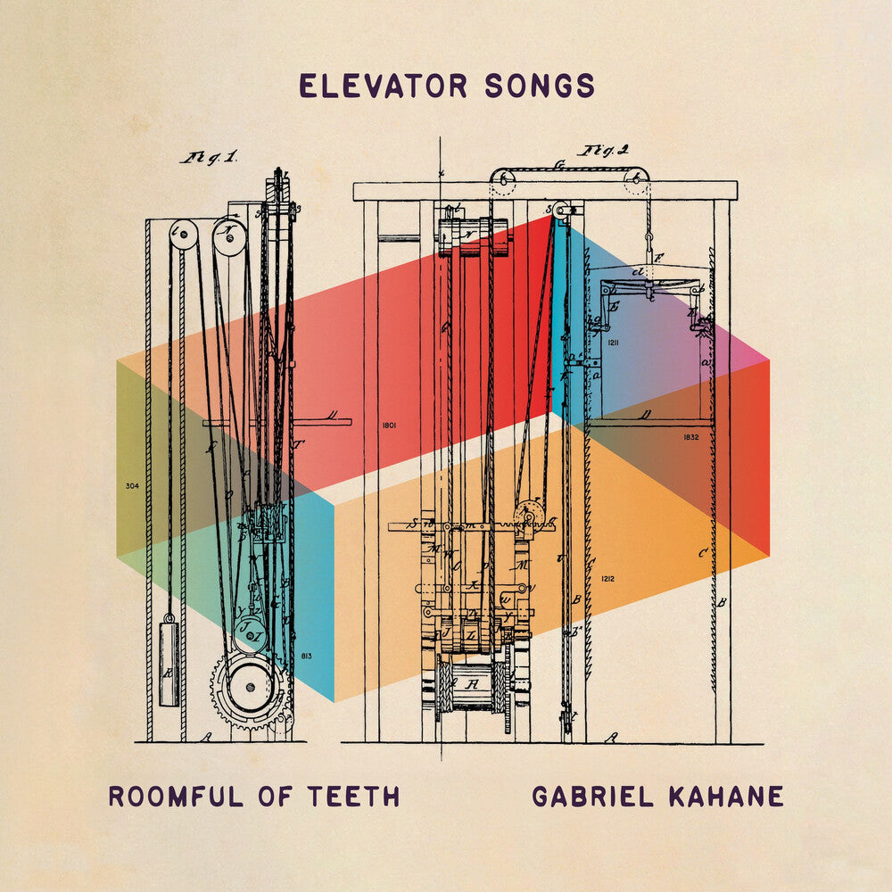 the album cover for Gabriel Kahane / Roomful Of Teeth - Elevator Songs