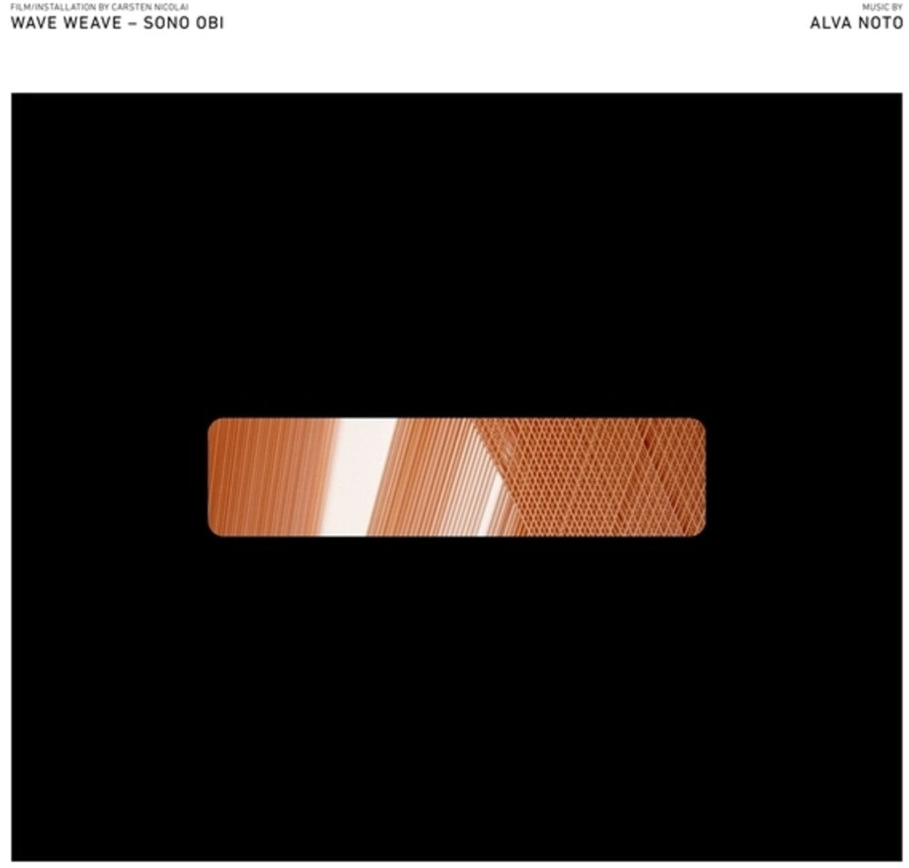 the album cover for Alva Noto - Wave Weave - Sono Obi (Pict)