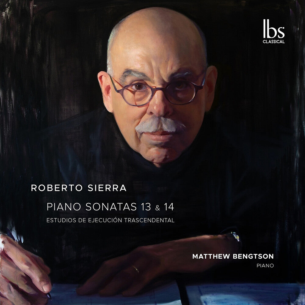 the album cover for Matthew Bengtson - Roberto Sierra: Sons 13-14 & Estudios Trascendenta