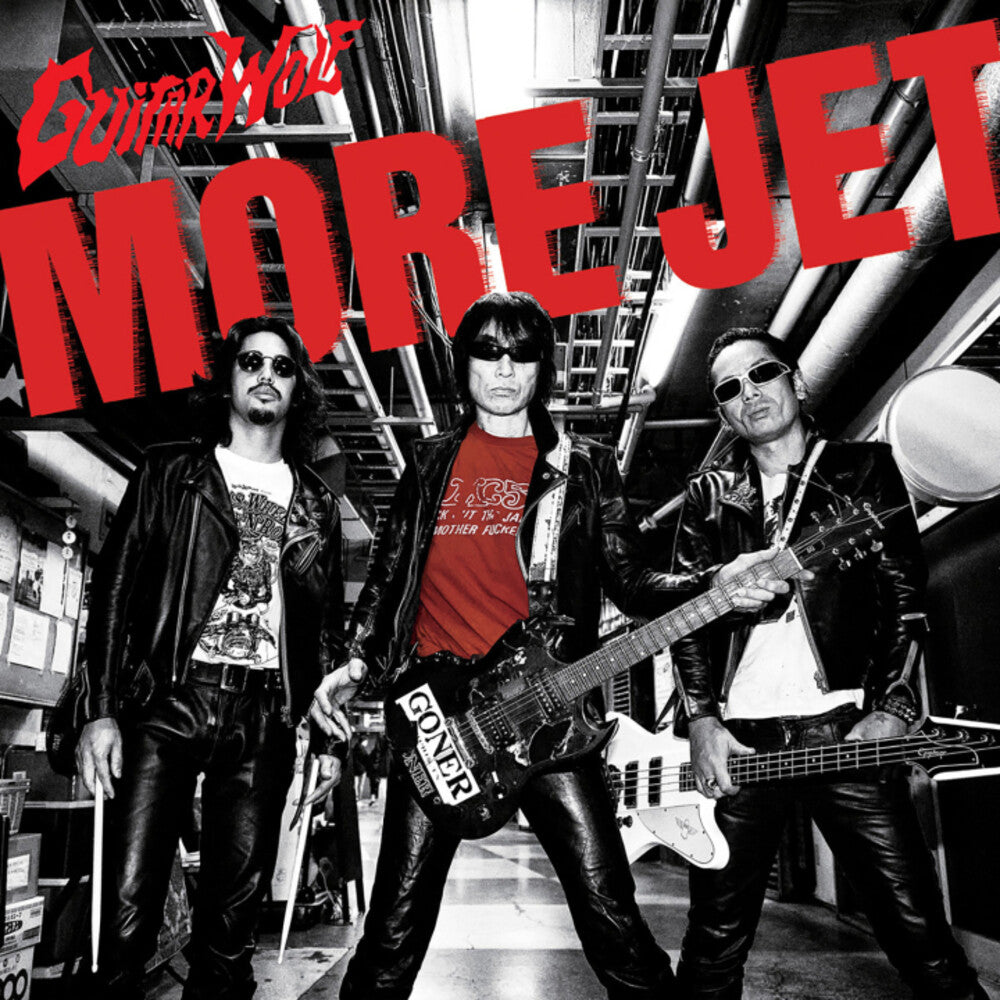 the album cover for Guitar Wolf - More Jet