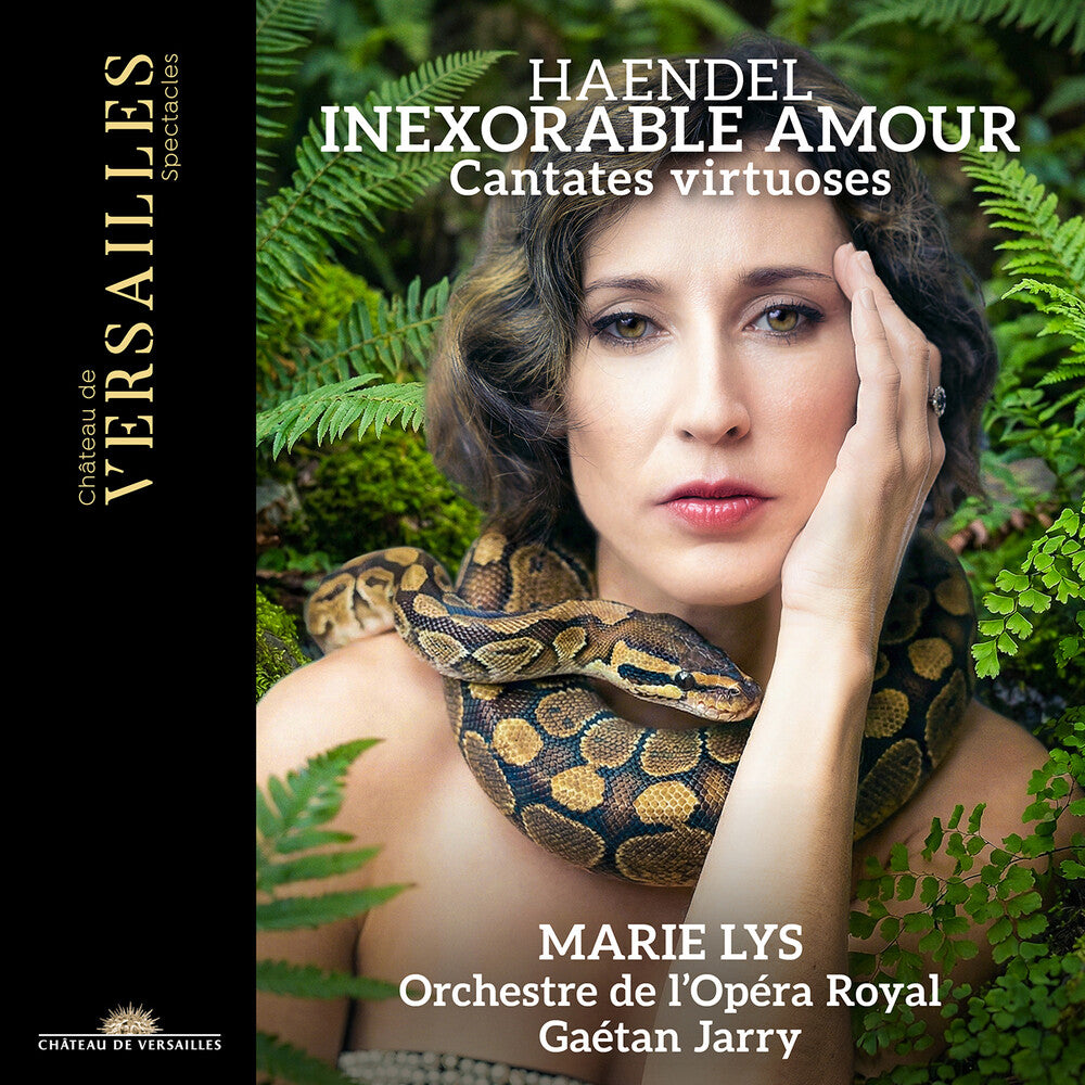 the album cover for Marie Lys - Handel: Inexorable Amour - Cantates Virtuoses