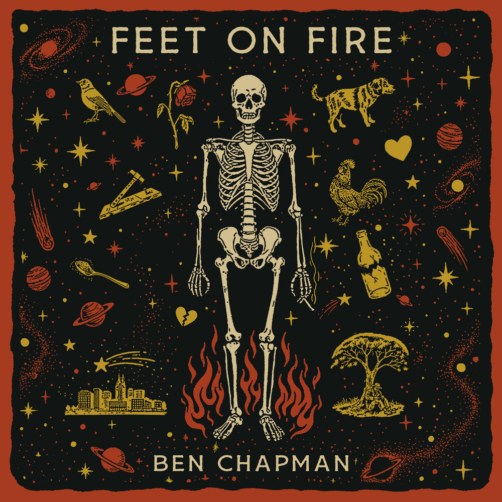 the album cover for Ben Chapman - Feet On Fire