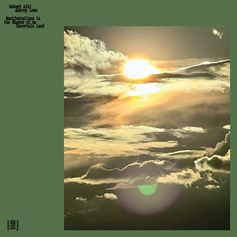 the album cover for Robert Lowe Aiki Aubrey - Manifestations In The Shadow Of An Uncertain Land
