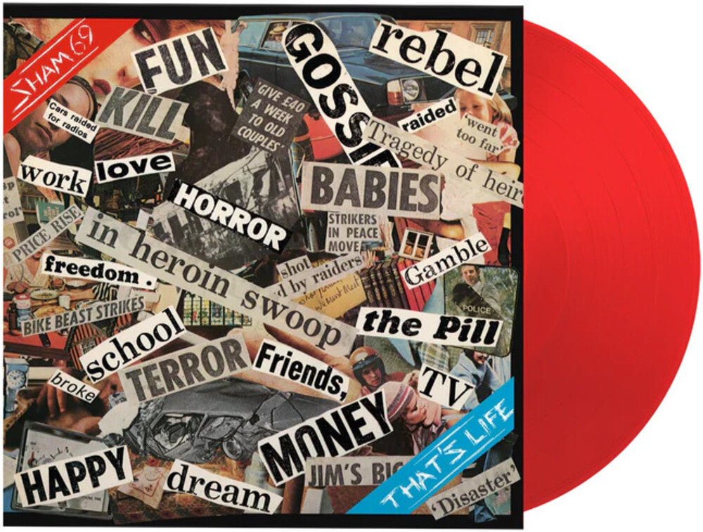 the album cover for Sham 69 - That's Life - Limited 180-Gram Translucent Red Colored Vinyl