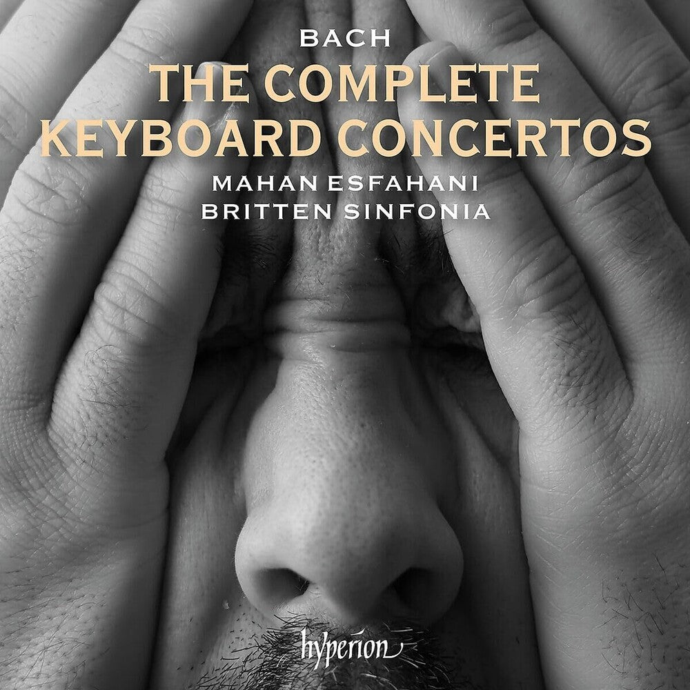 the album cover for Bach / Mahan Esfahani / Britten Sinfonia - Bach: The Complete Keyboard Concertos (Uk)