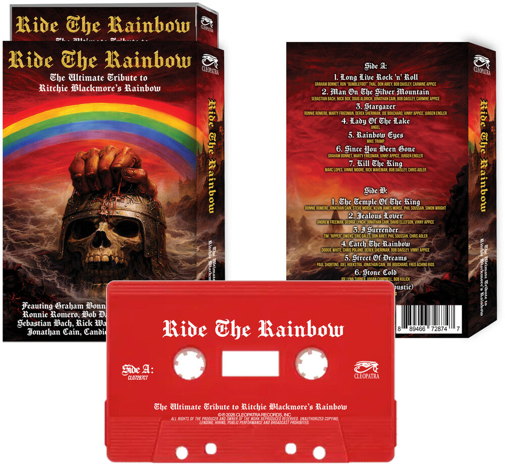 the album cover for Various Artists - Ride The Rainbow - The Ultimate Tribute to Ritchie Blackmore's Rainbow