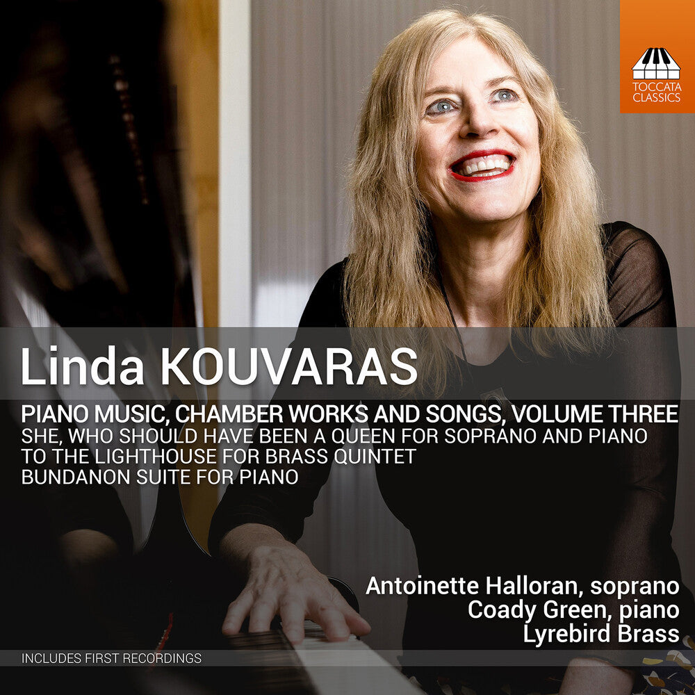 the album cover for Antoinette Halloran - Linda Kouvaras: Pno Music Chamber Works & Songs