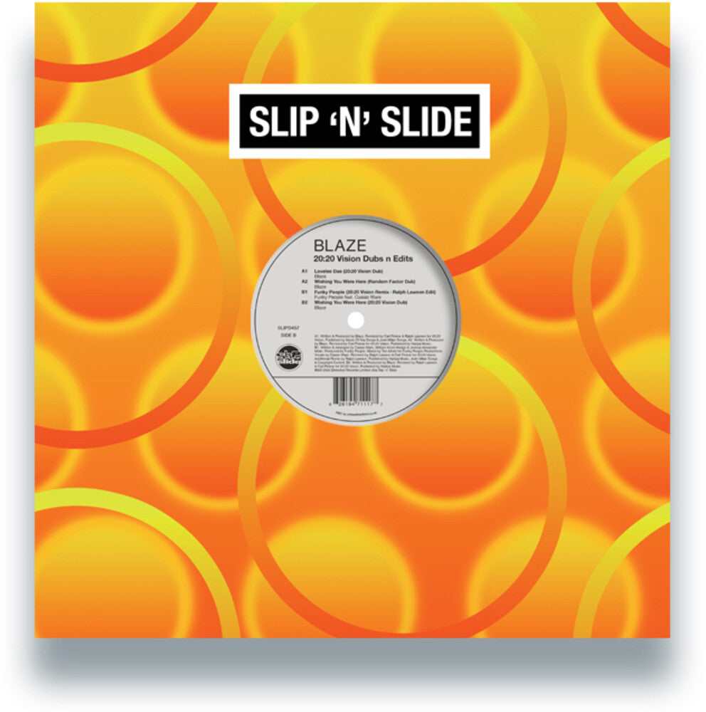 the album cover for Blaze - 20:20 Vision Dubs N Edits
