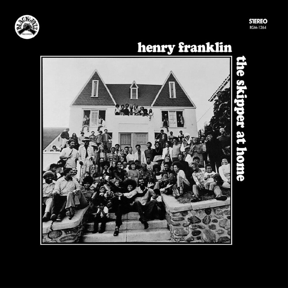 the album cover for Henry Franklin - Skipper At Home - Remastered - Blue With Black