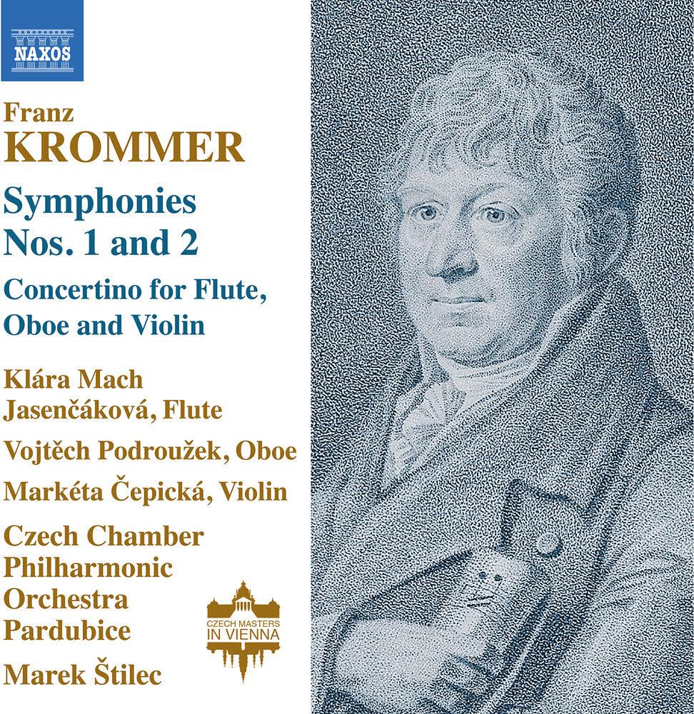 the album cover for Klara Jasencakova Mach - Krommer: Symphonies Nos. 1-2