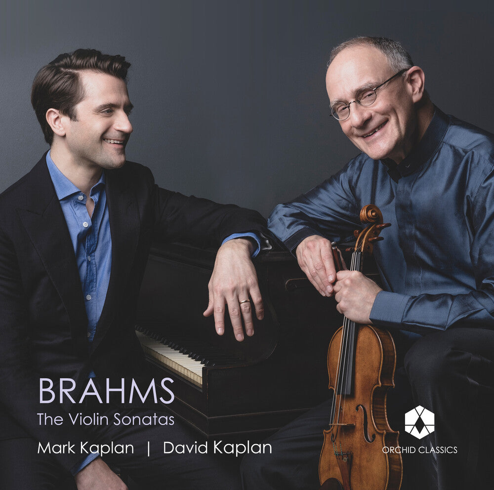 the album cover for Mark Kaplan / Kaplan,David - Brahms: The Violin Sonatas