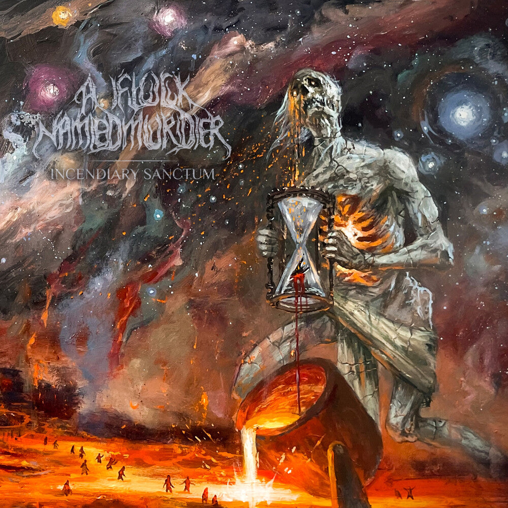 the album cover for Flock Named Murder - Incendiary Sanctum (2-12 Inch)