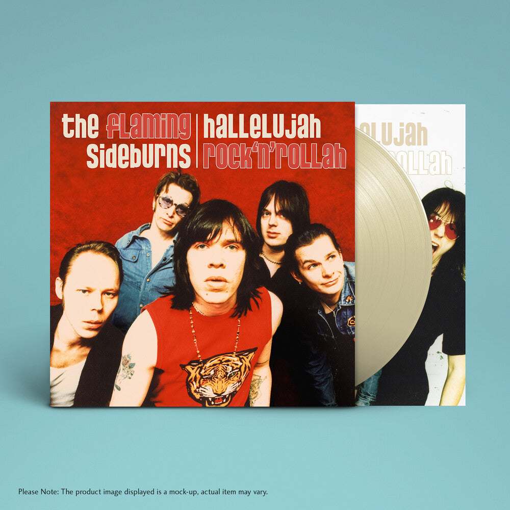 the album cover for Flaming Sideburns - Hallelujah Rock'n'rollah (25th Anniversary)