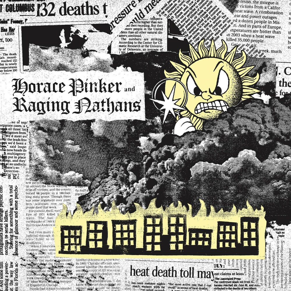 the album cover for Raging Nathans & Horace Pinker - Split
