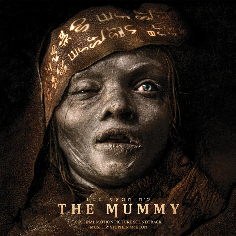 the album cover for Stephen Mckeon - Lee Cronin's the Mummy Ost (blood & Sand Gold & Red Swirl Vinyl/2lp)