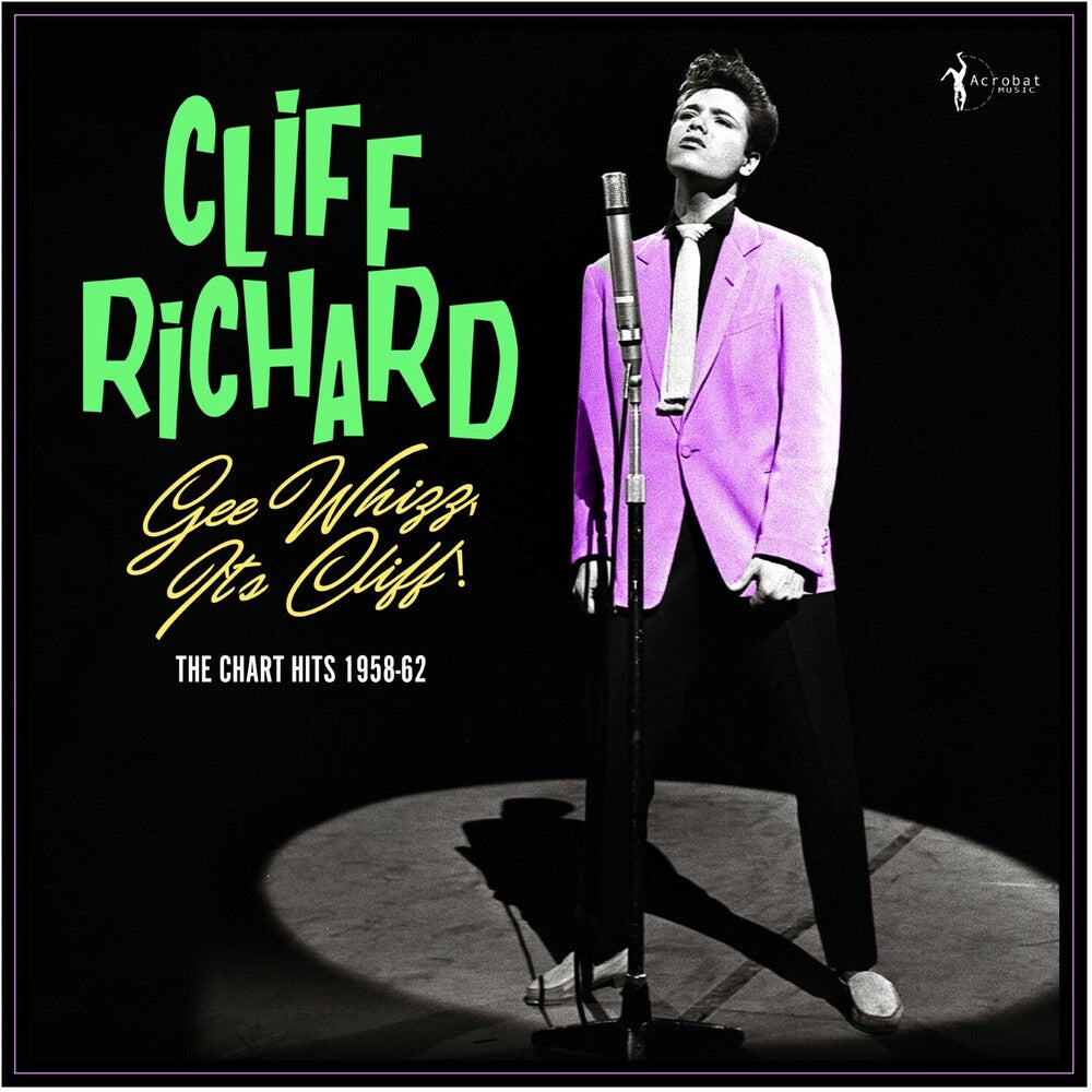 the album cover for Cliff Richard - Gee Whizz, It's Cliff! the Chart Hits 1958-62
