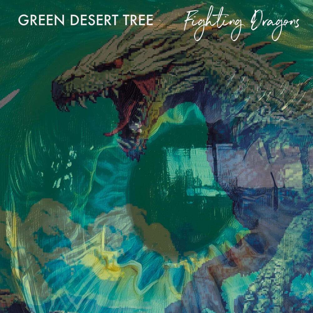 the album cover for Green Desert Tree - Fighting Dragons