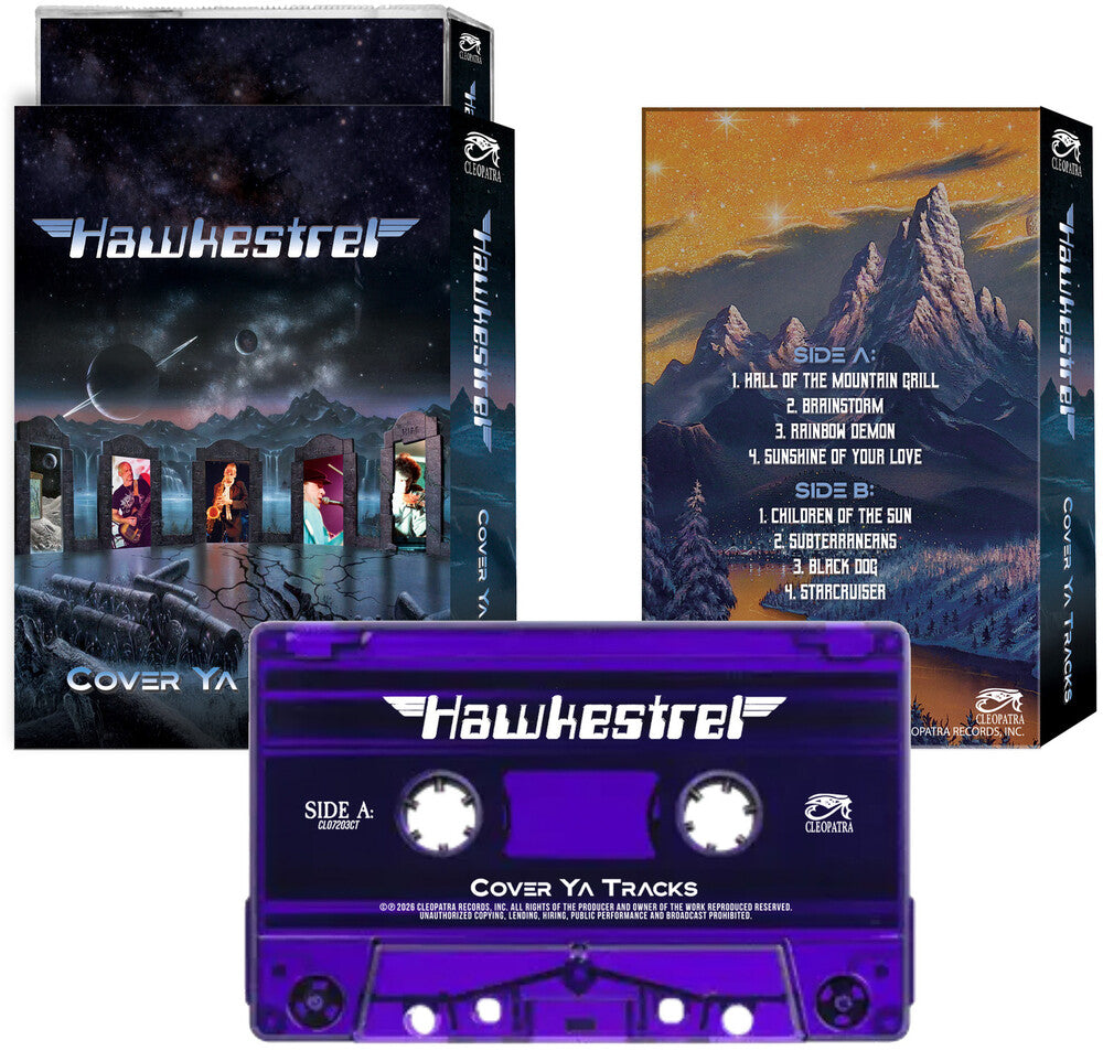the album cover for Hawkestrel - Cover Ya Tracks