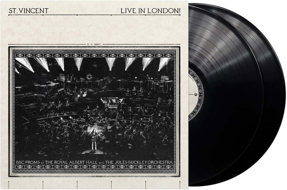 the album cover for St. Vincent / Jules Buckley - LIVE IN LONDON! (BBC Proms at the Royal Albert Hall)