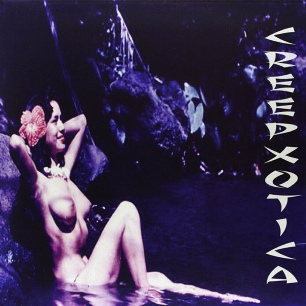 the album cover for Creepxotica - Haunted Bossa Nova - Iridescent Blue Vinyl (Blue)