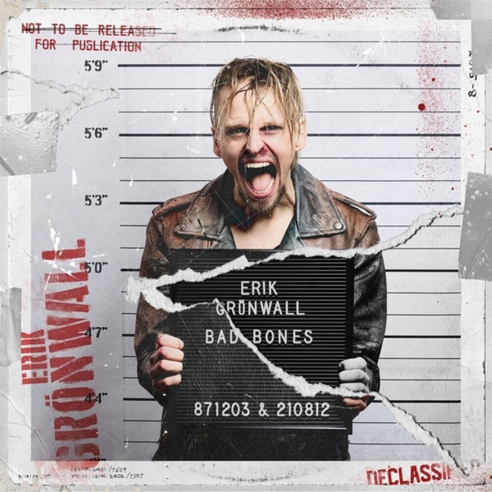 the album cover for Erik Gronwall - Bad Bones