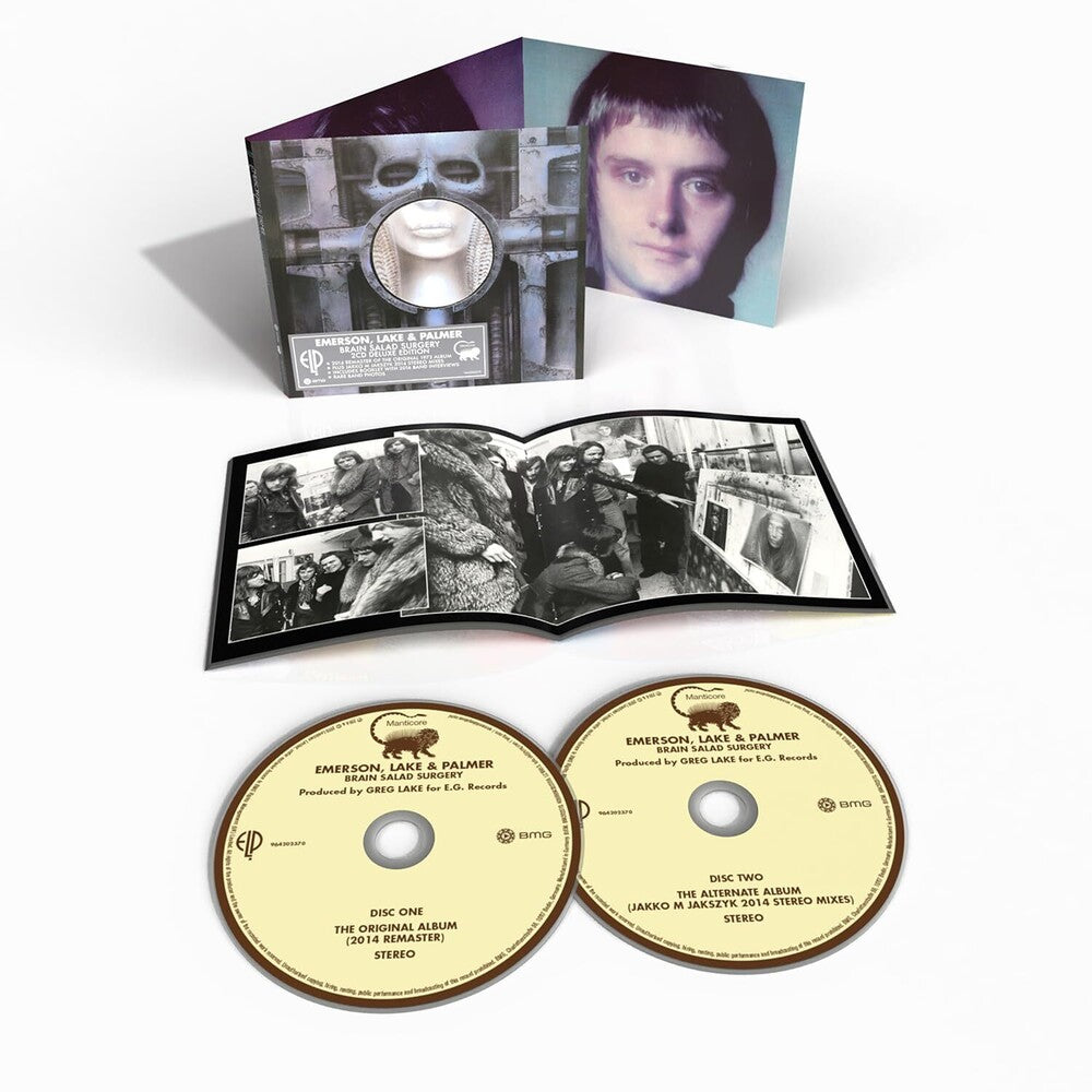 the album cover for Emerson, Lake & Palmer - Brain Salad Surgery Deluxe Edition