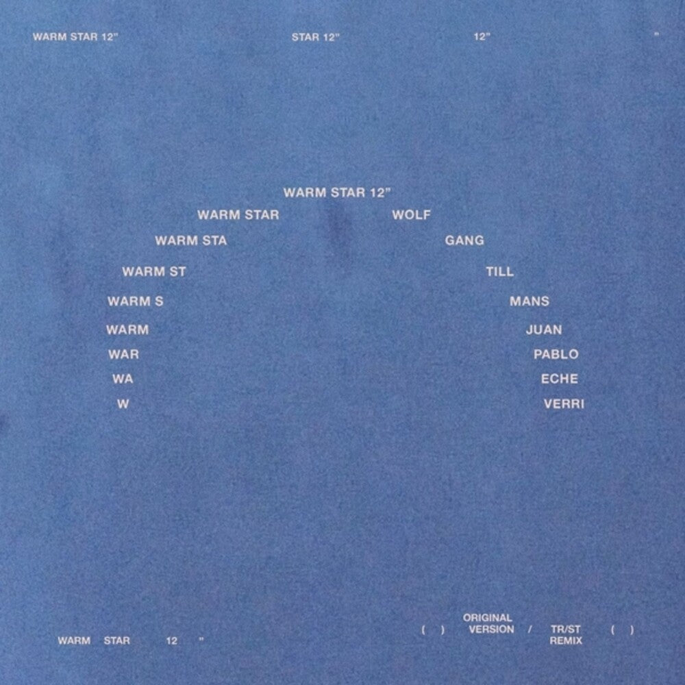 the album cover for Wolfgang Tillmans - Warm Star