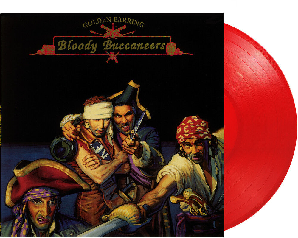 the album cover for "golden Earring " - Bloody Buccaneers (red Vinyl/180g/numbered)