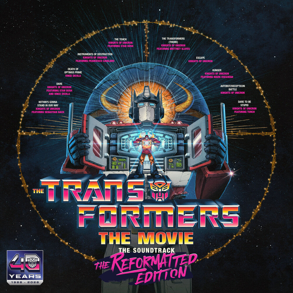 the album cover for Transformers - The Movie, The Soundtrack, The Reformatted Edition