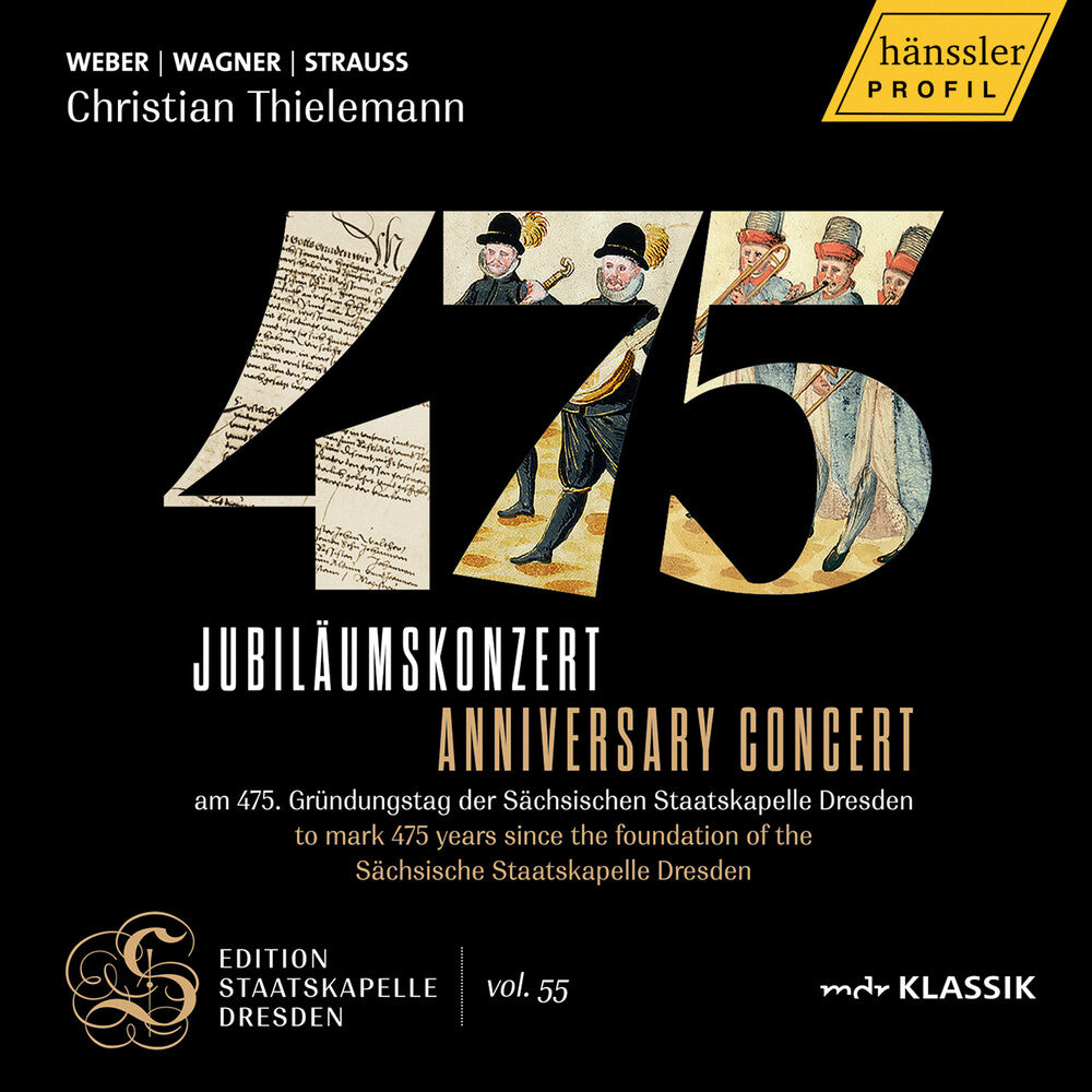 the album cover for Staatskapelle Dresden - 475 Staatskapelle Dresden - Aniv Concert - Live