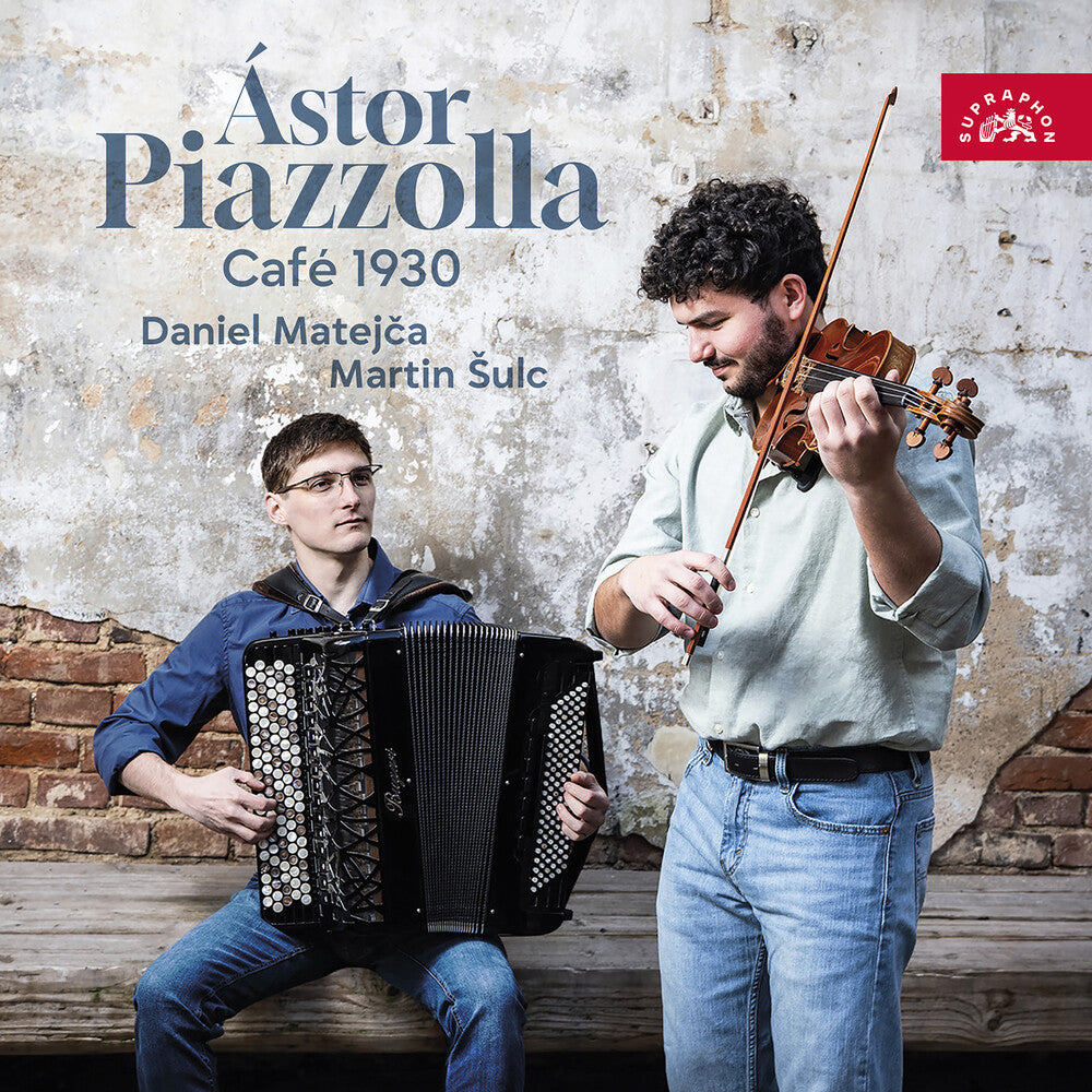 the album cover for Daniel & Martin Sulc Matejca - Astor Piazzolla - Cafe 1930