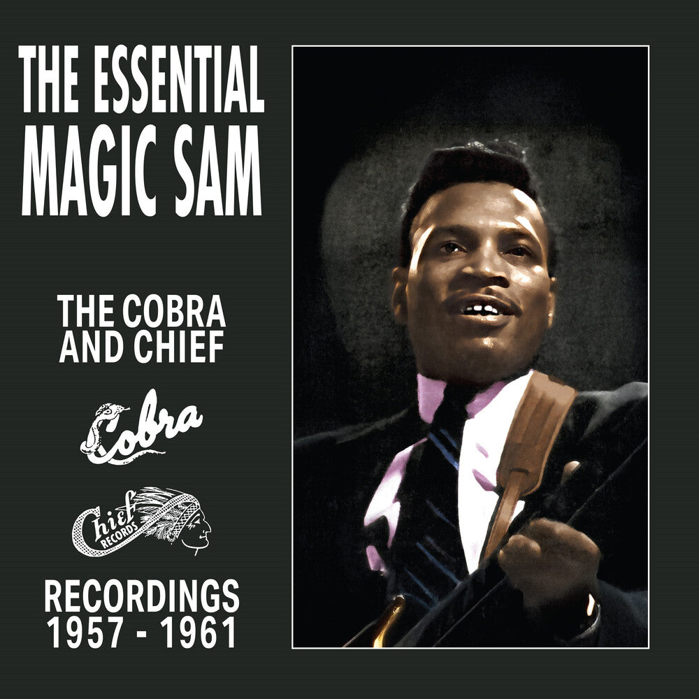 the album cover for Magic Sam - Essential Magic Sam - Cobra & Chief Recordings (cobalt Blue Vinyl/limited Edition)