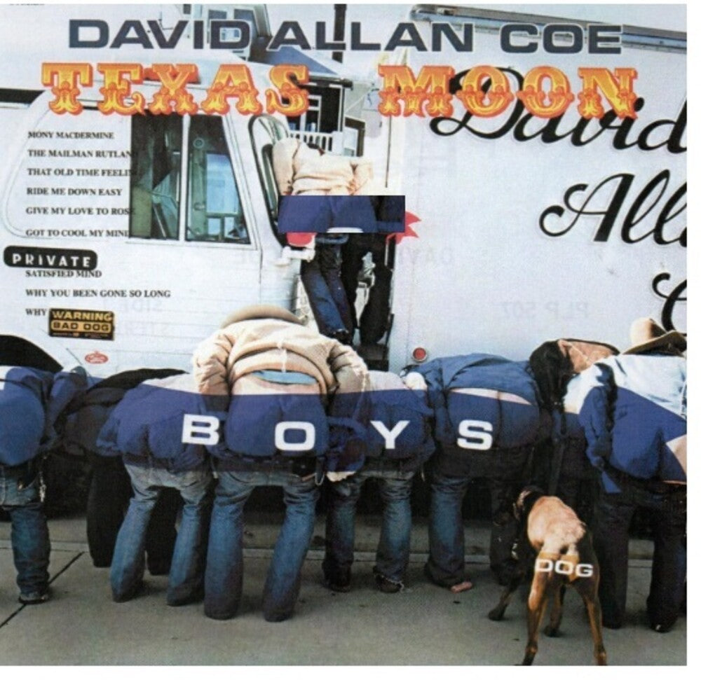 the album cover for David Allan Coe - Texas Moon